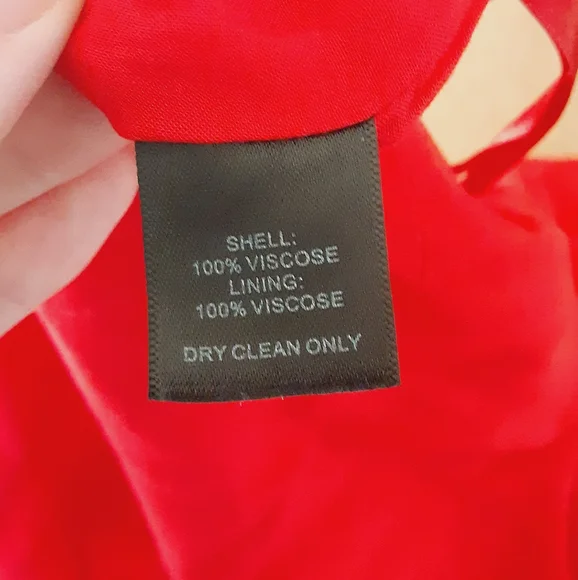 WHBM Fully Lined Flame Red Dress with Pockets Size XS - Picture 10 of 12